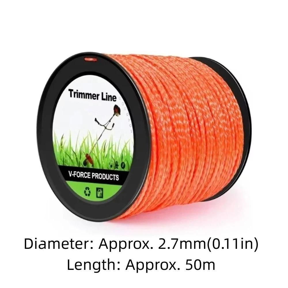 50M 2.7mm Brush Cutter Strimmer Line  Electric Lawn Mower Trimmer