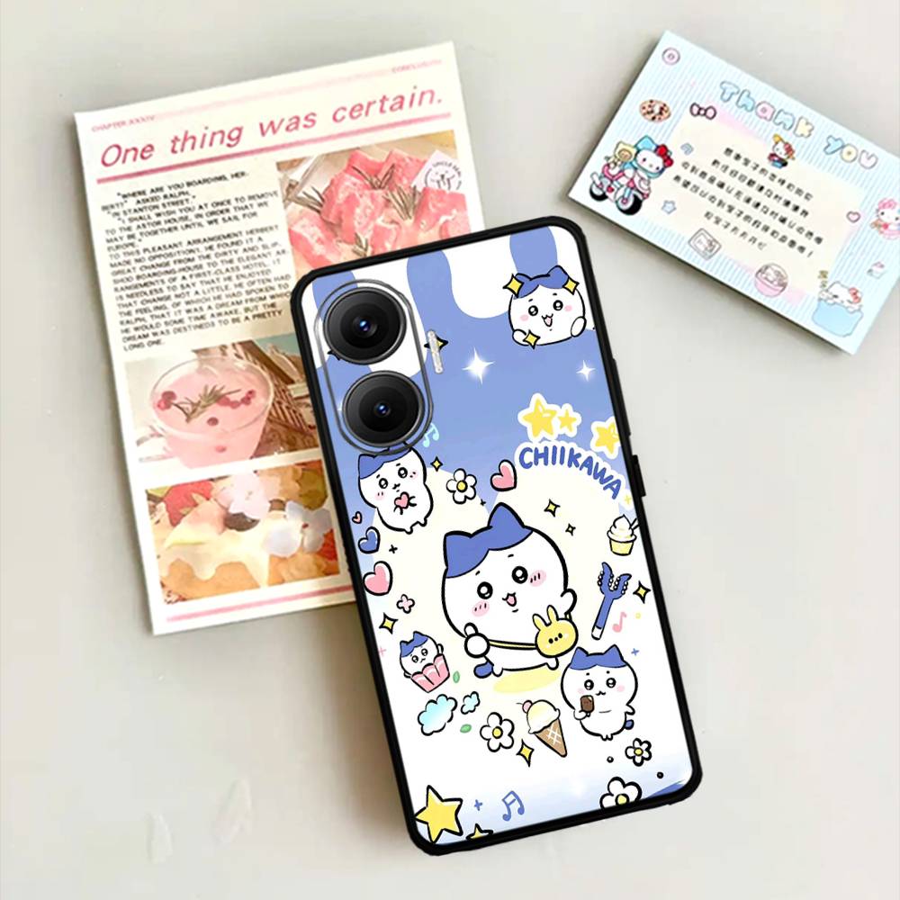 Cute C-Chiikawas Hachiwares Phone Case For Xiaomi Mi 5X 8 9 10 11 12 Lite Pro 10T PocoX3pro PocoM3 Note 10 Pro Lite