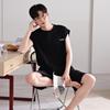 [Cool feeling] Summer pajamas men's pure cotton vest sleeveless shorts thin men's casual loungewear set summer