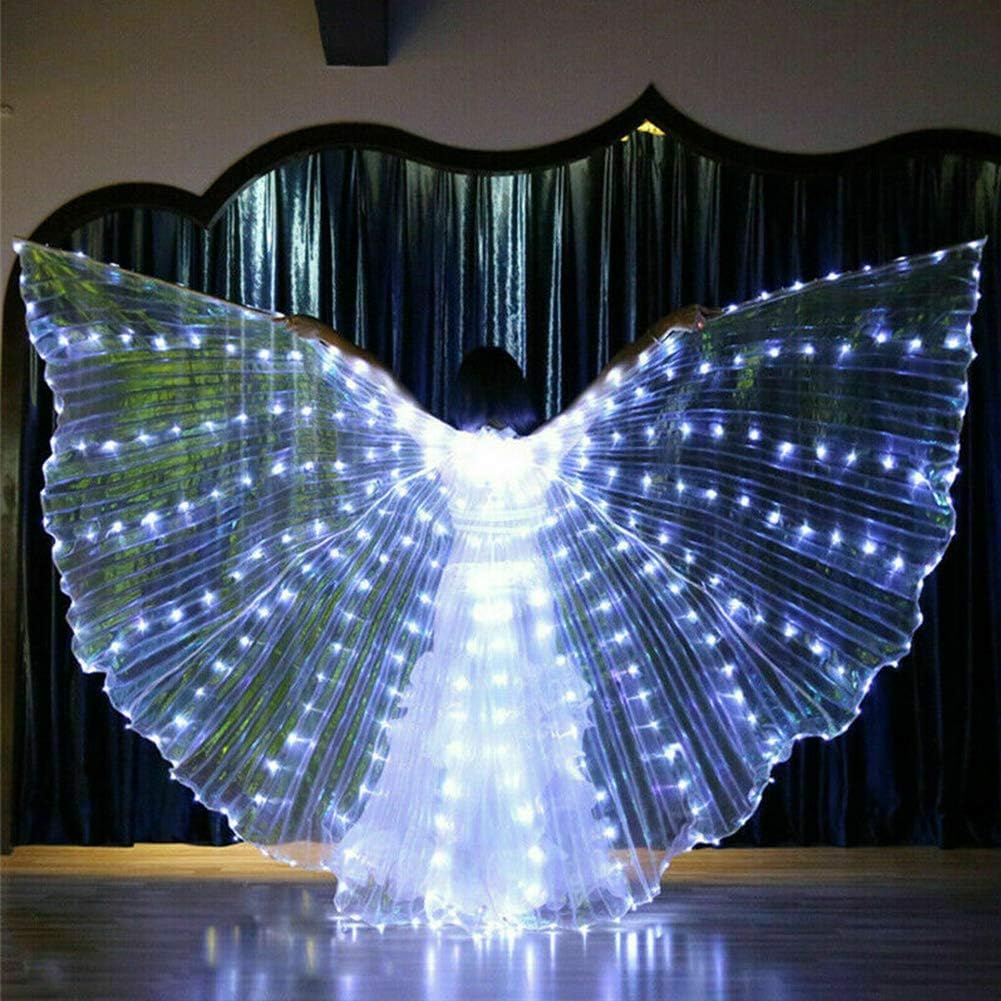 Led Belly Dance Wings Women's Performance Fluorescent Butterfly Isis Wings For Belly Dancing Carnival Shows