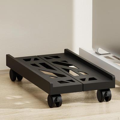 Adjustable Mobile CPU Stand PC Tower Stand, Holder Stable with Brakes, Sturdy 4 Casters,