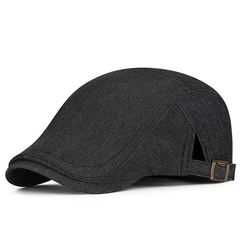 Denim Hat Young Peaked Cap Men Duck Tongue Forward Cap Spring Autumn Beret