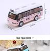 Children's Double-Decker Bus Toy: Convertible Police/Sightseeing Model with Openable Doors, Sound, Light & Inertial Motion