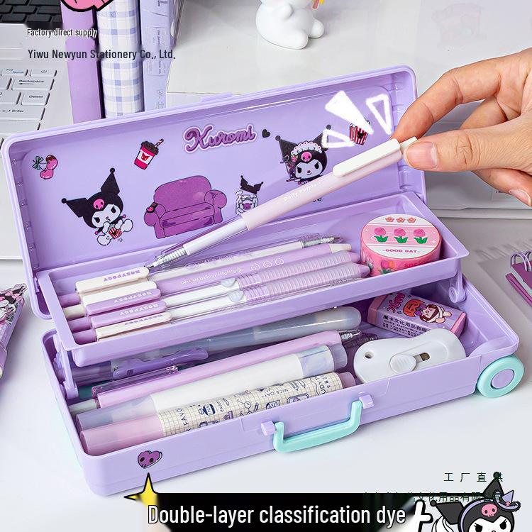 Estuche de Lápices de Dibujos Animados Lindo para Estudiantes de Primaria