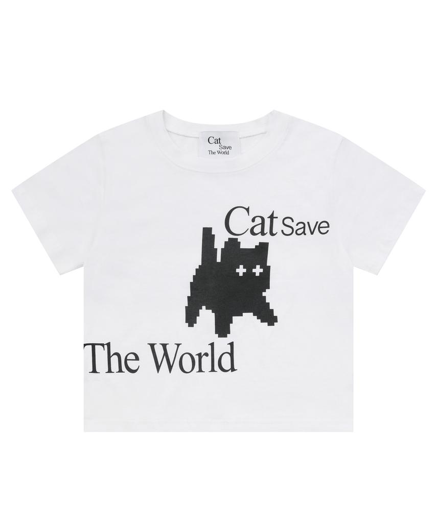 Kaesseibeudeowoldeu Pixel Art Crop Top (2 Colors)