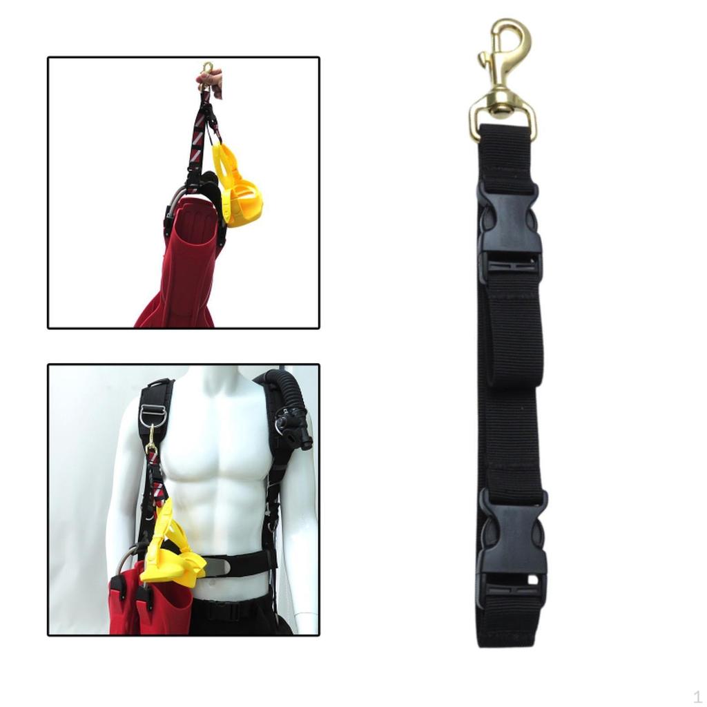 Diving Accessories Holder for Fins And Masks with Quick Release Loop