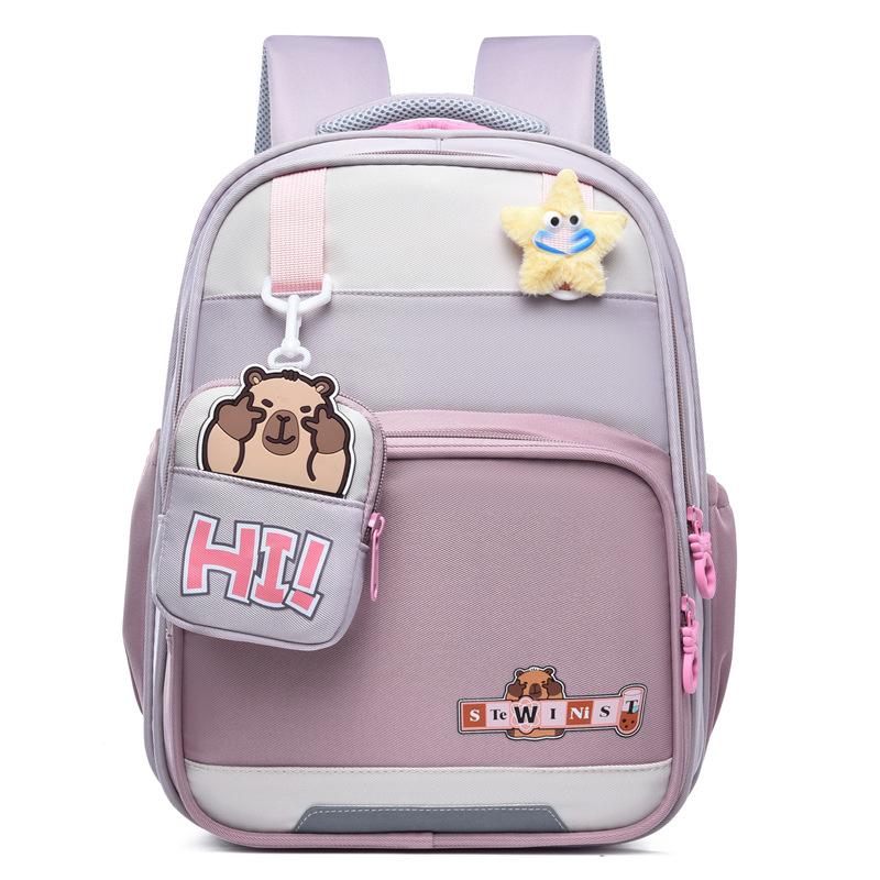 School bag School bag for primary school students New large-capacity burden reduction spine protection backpack for grades 1-3