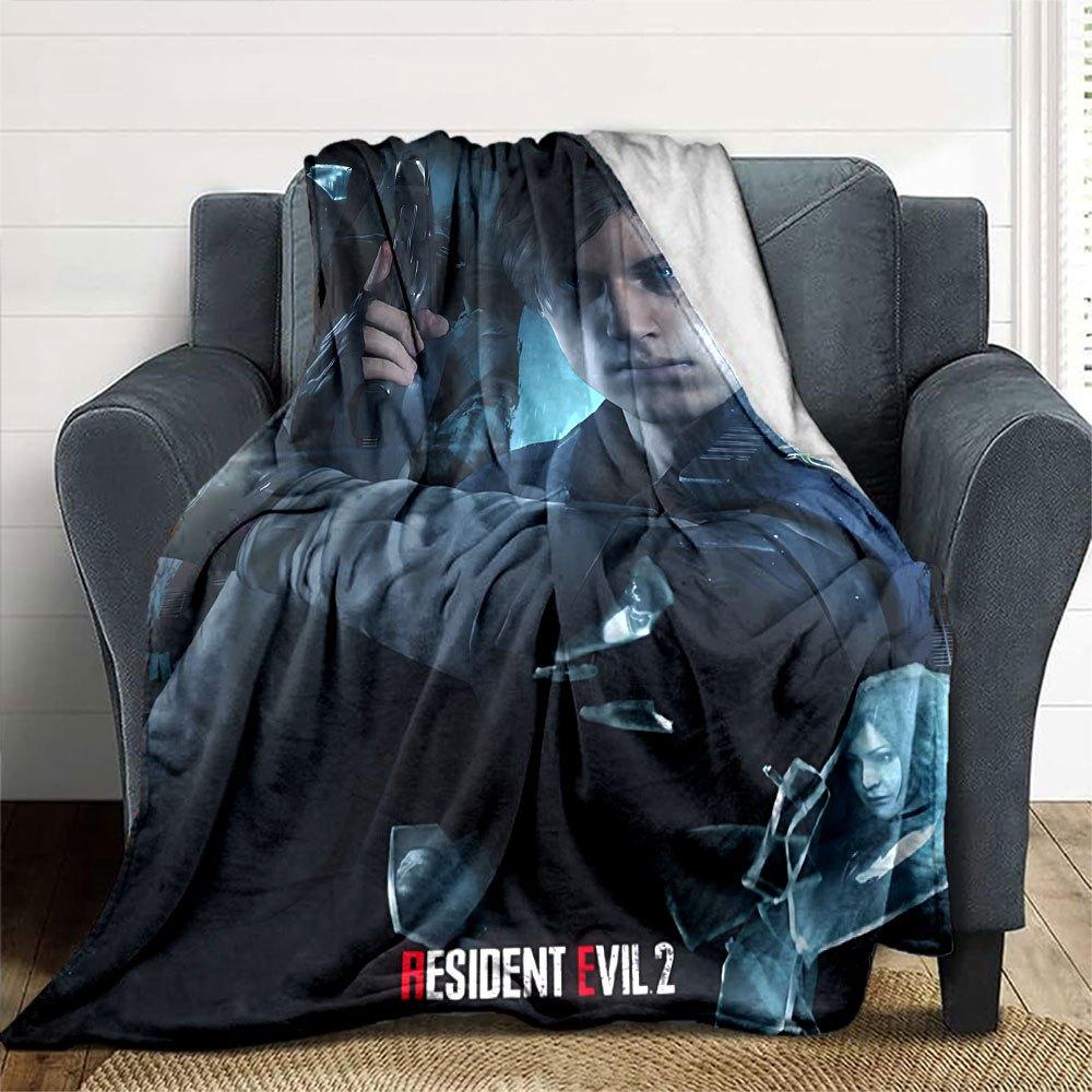 1pc Resident Evil 14 Blanket Soft Warm Throw for Home, Office, Travel All Season Cozy Bedding Gift, Office Cozy Accessor