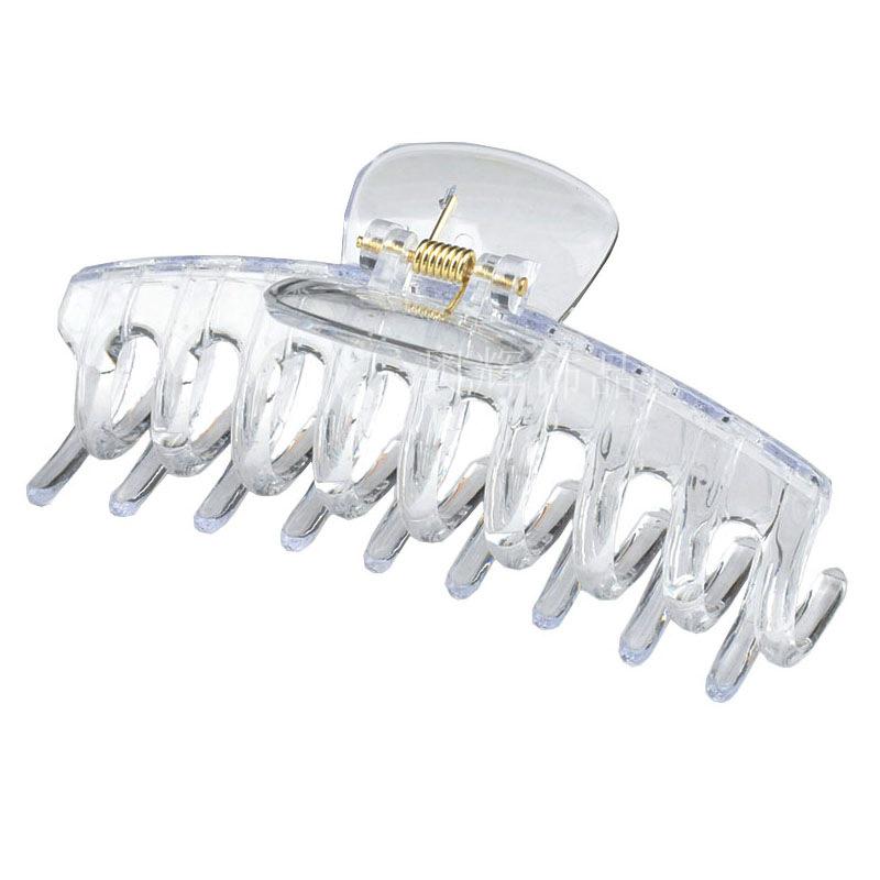 Frosted Large Acetate Hair Claw Clip - Back of Head Hair Grab Accessory