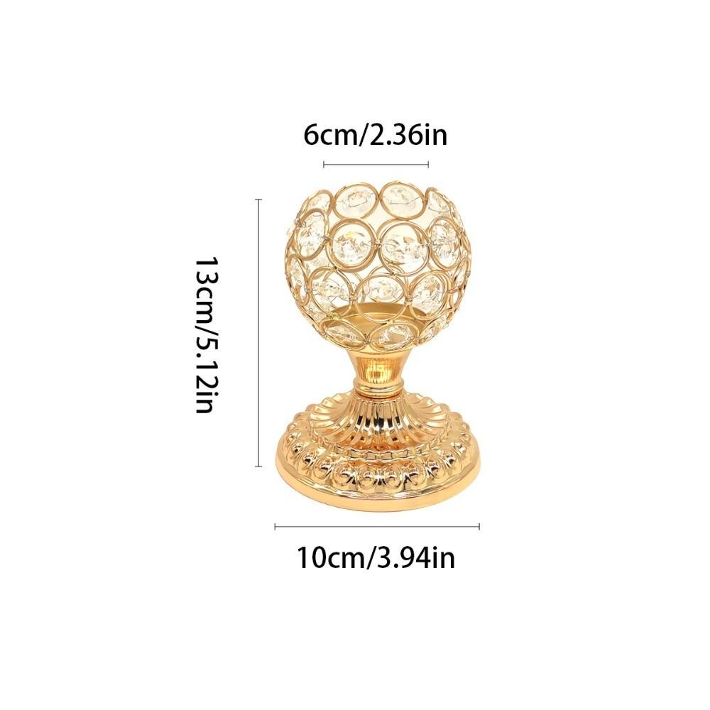 New Elegant Crystal Candle Holders Shiny Multi-scene Candlestick Holder Candle Stand Crystal Candlestick Home Decor