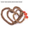 Unique Rattan Wreath Base Round/Heart Shape Wedding Party Decoration DIY Parts