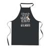 Kitchen Apron - PLANETEE - Golden Retriever - Black - 90x60 Cm - Polyester, Printed In France
