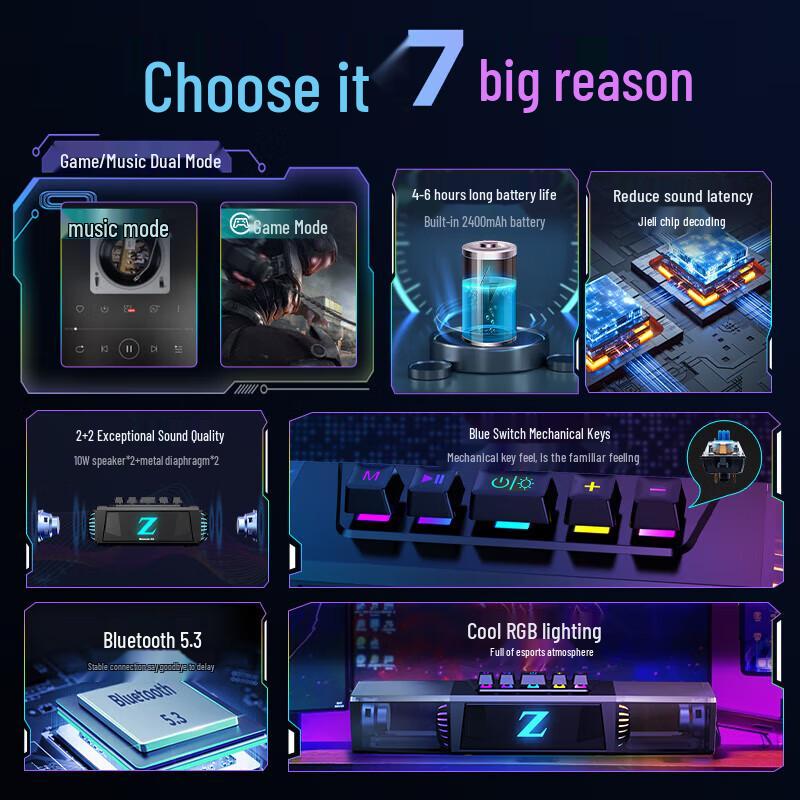 Newmine K18 RGB Gaming Speaker CN Plug (adapter Included)