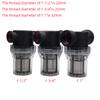 Garden Watering Filter 1/2'' 3/4'' 1'' Plastic Irrigation System Impurity Prefilter Aquaculture Household Water Pipe Filter