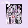Guka Spicy Girl Stickers: 25 Domi Maid Characters for Phone & DIY Decor, Journal Gifts
