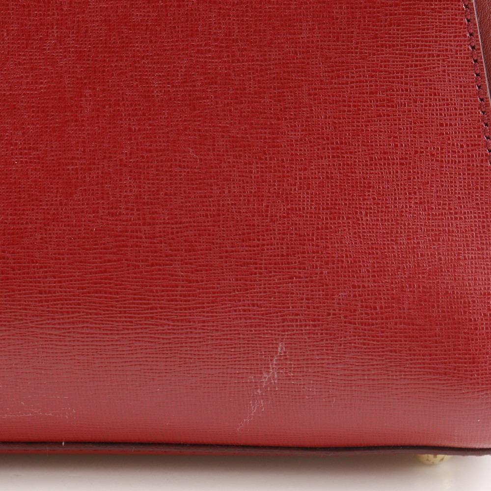Fendi Petite To Jules Handbag 8BH253 2WAYShoulder Red Leather Women Used