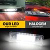 2PCS White Vehicle License Lamp Rear Plate Light For Opel Speedster 2000-2005 Astra F Estate 1991-1998 Buick Excelle 2008-2015