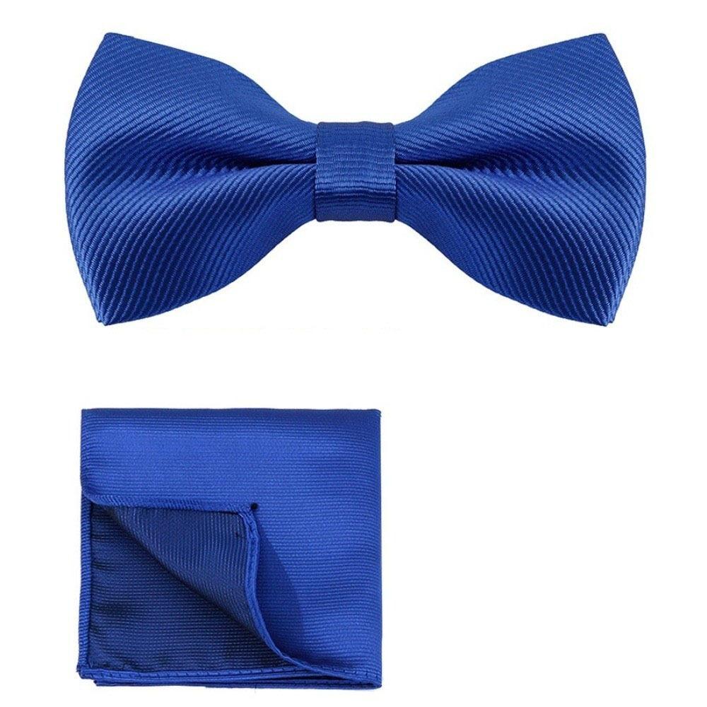 Polyester Pocket Square Set Collar Wedding Accessory Set Corsage Set Bow Tie Set Banquet
