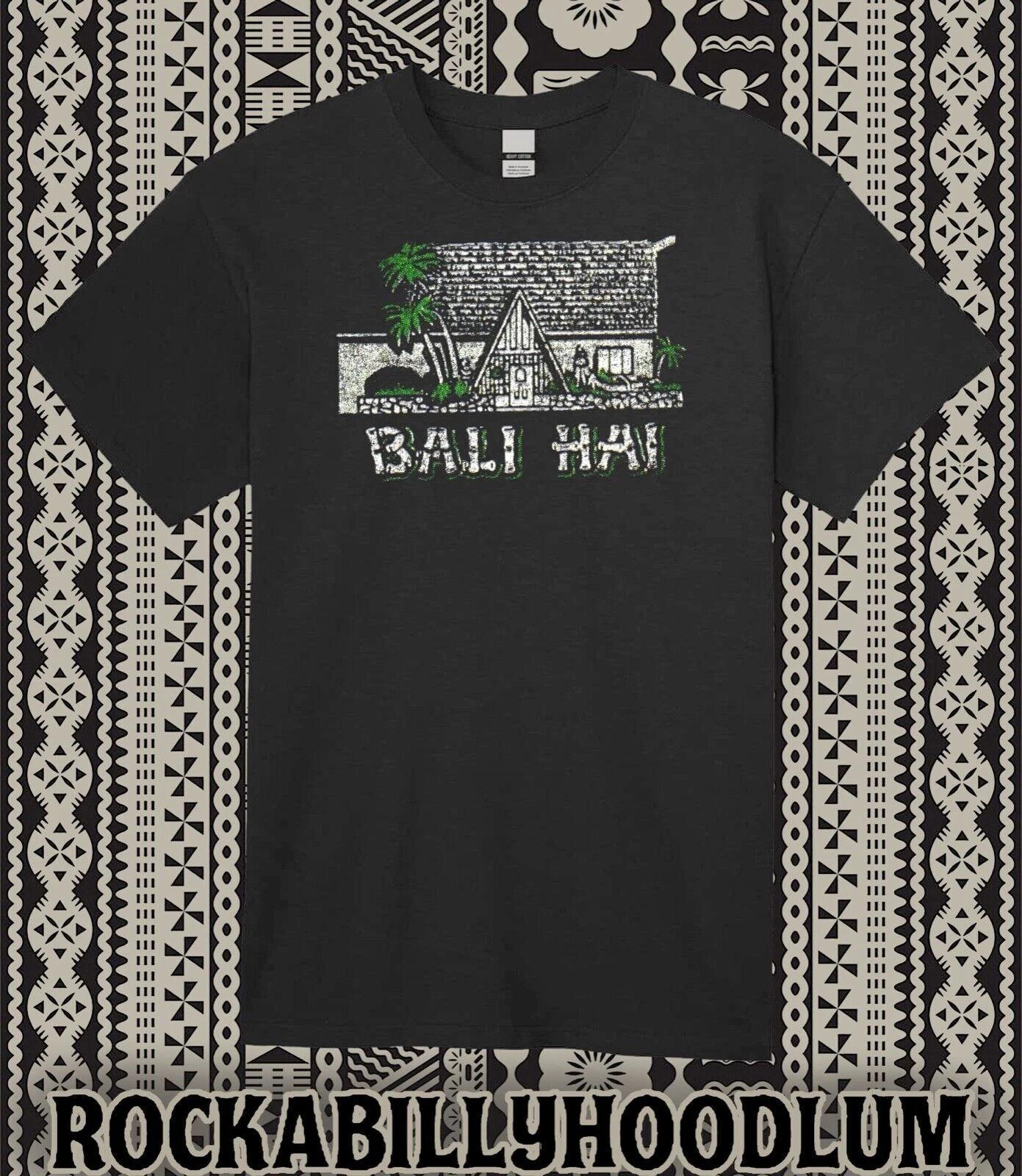 Retro Tiki Tee T Shirt 100% Cotton Bali Hai Oakland CA Bar Restaurant M