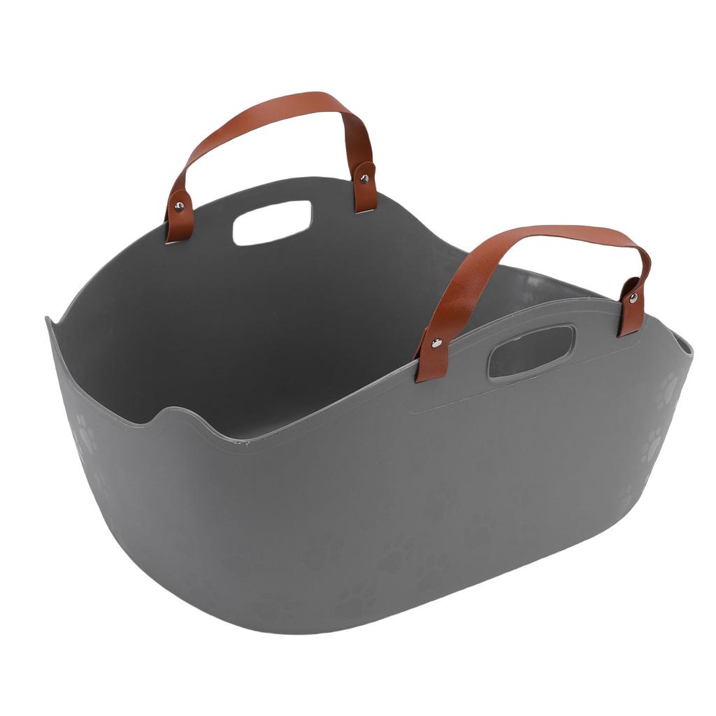 Portable Cat Litter Box Super Large Capacity   Proof Handheld Cat Litter Box Basket for Travel