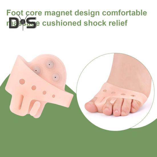 1 Paar Zehentrenner aus Silikon für Frauen, Zehenspreizer, Pads zur Linderung von Fußschmerzen bei Ballenzehen, Plantarfasziitis, atmungsaktiv, rutschfest, unterstützend, für den Ballen