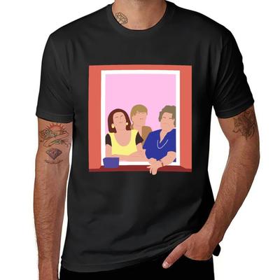 Patio Radio - ANHQV T-Shirt Funnys Graphics Customs Korean Fashion T Shirts for Men Graphic