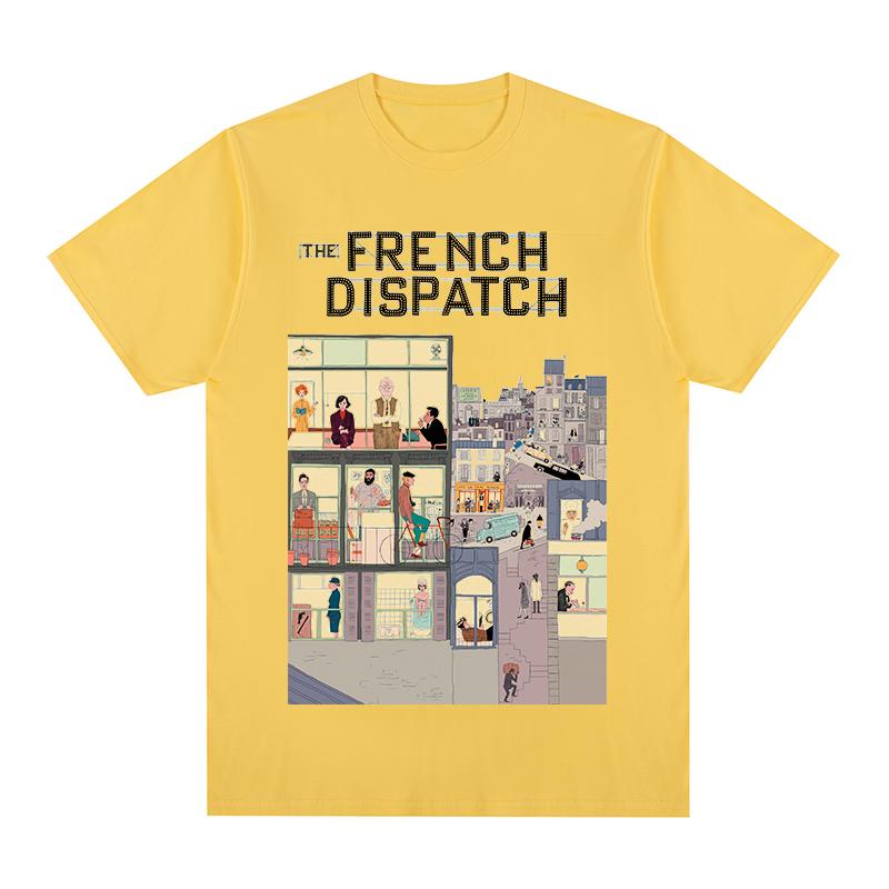 the french dispatch Timothee Chalamet T-shirt Wes Anderson Cotton Men T shirt New TEE TSHIRT Womens Tops Unisex