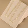 Personalised Gold Necklace with Lip chain Custom Necklace Handmade Jewelry Personalised Birthday Gift for Her Mom
