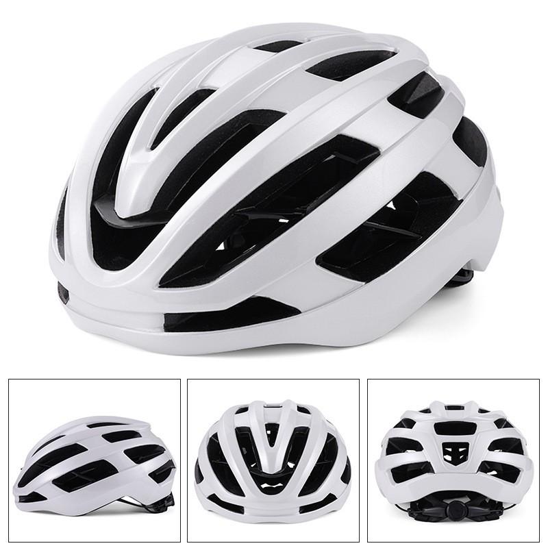 Unisex Cycling Helmet Mountain Road Bikes Integrated Spine Design Full Molded EPSPC Shell With Rear LED Light