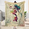 Mermaid Watercolor Fantasy Art Blankets are suitable for living rooms, bedrooms, camping, and other places, making them an ideal choice for gifts.