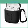 Shockproof Apple Airpods Case Cover Skin With Antilost Strap And Charging Compatibility