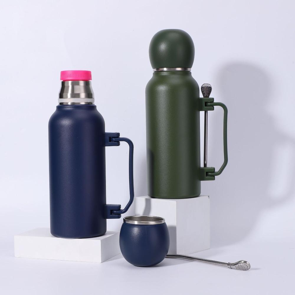 1,3-Liter-Thermosflasche aus Edelstahl für Yerba Mate, geeignet für Haushalt und Camping