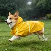 Large Dog Raincoat Corgi Cloak Style Puppy Waterproof Dog Clothes Reflective Pet Windproof Rainproof Hooded Raincoat For Dog