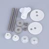 Toilet Soft Close Hinges 1 Set for Old Toilet Replacement Heavy Duty Stable Toilet Lid Fixing Parts for Bathroom Repair