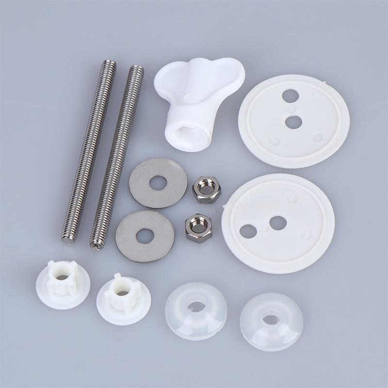 Toilet Soft Close Hinges 1 Set for Old Toilet Replacement Heavy Duty Stable Toilet Lid Fixing Parts for Bathroom Repair