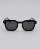Modern Crown Panto Sunglasses(Black)