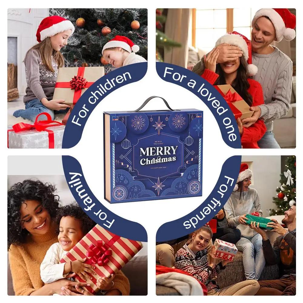 24Pcs Empty Christmas Advent Calendar Boxes 24 Days Countdown To Xmas Mystery Gift Packaging Boxes Christmas Calendar Boxes