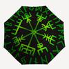 Viking Vegvisir Compass Norse Runes Symbol T Shirt Umbrella, Portable 3 Fold Compact Umbrella for Men & Women,S101