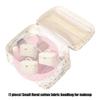Elegant Small Florals Designs Cosmetic Pouch Soft Polyester Fabric Spacious Makeup Organiser For Daily Use