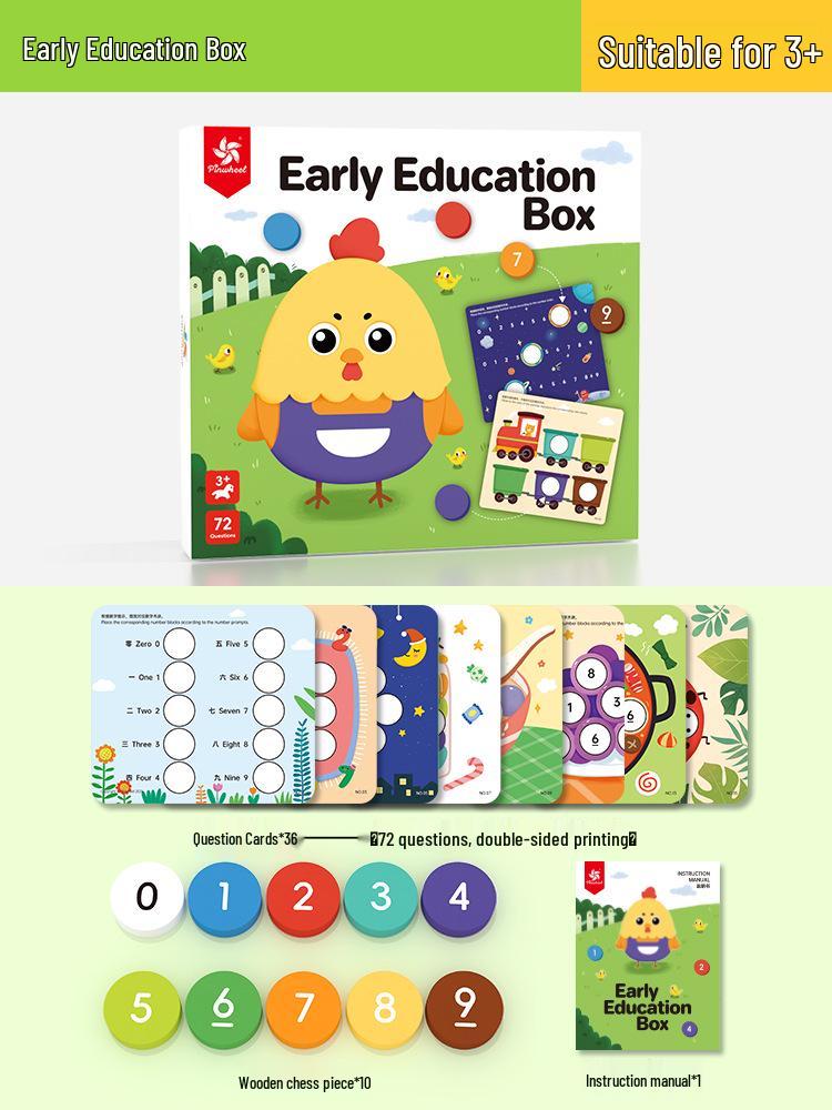 Pinwheel Montessori Early Education Box: Infant & Toddler Intellectual Development Toy