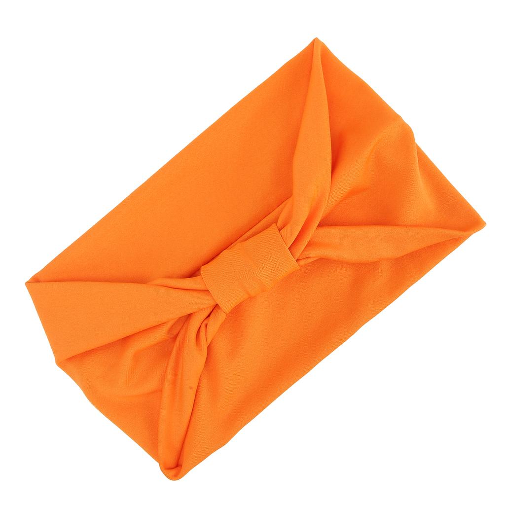 Cloth Cross Twist Hairband Knot NonSlip Stretchy Headband Women S Hair Band Accessories(Orange )