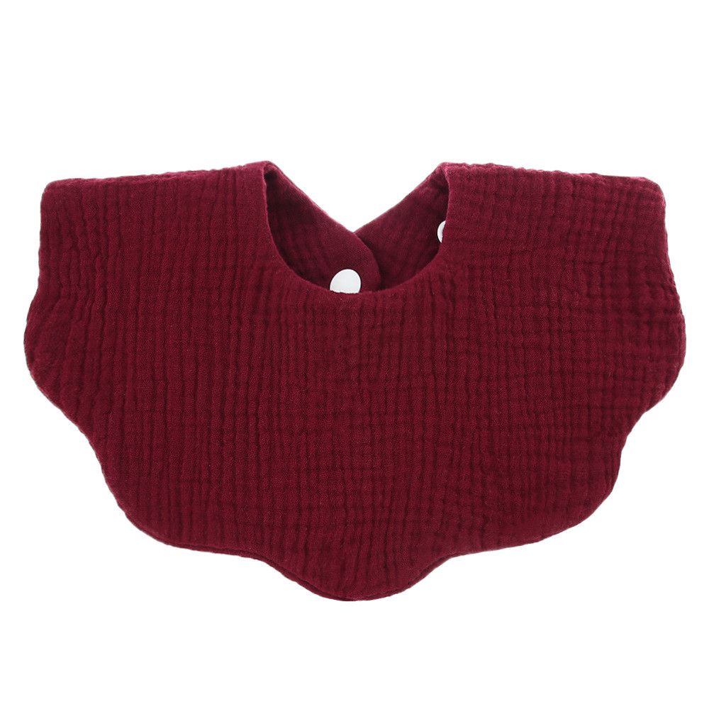 Solid Color Flower Newborn Bib Infant Burp Cloths Cotton Gause Baby Bibs Bandana Scarf for Kid Girl Boy Feeding Saliva Towel