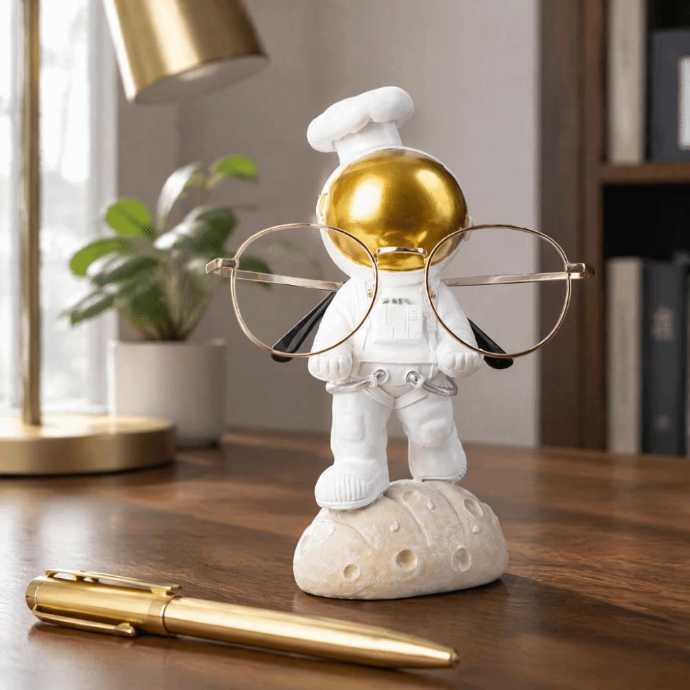 17*7cm Astronaut Glasses Holder Resin Creative Sculpture Stand For Nightstand