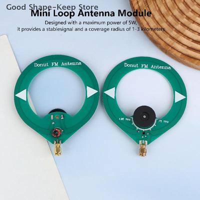 Small & Portable 75M-135MHz Mini Loop Antenna Module, Ideal for Vehicle Mounting, SMA Male Interface