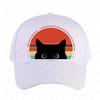Black Cat Peeking Sunset Vintage Cap Women Unisex Peaked Hat Fashion Casual Adjustable Printed Baseball Caps Adult Outdoors