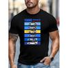 T-shirt Grafica da Uomo 1986 Gruppo B Rally - Design Vintage Motorsport con Vivace Arte Color Block Auto da Rally Retrò Anni '80 - Manica Corta 100% Traspirante