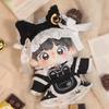 Niannyyhouse 10cm Plush Dress Maid Cotton Doll Clothes, Headgear, Shirt, Skirt, Apron, Kit, Outfit, Accessories, Dress-Up (Brown)