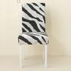 Stretch Printed Dining Chair Cover Anti Dirty Seat Slipcover For Living Room Wedding Hotel Banquet Office