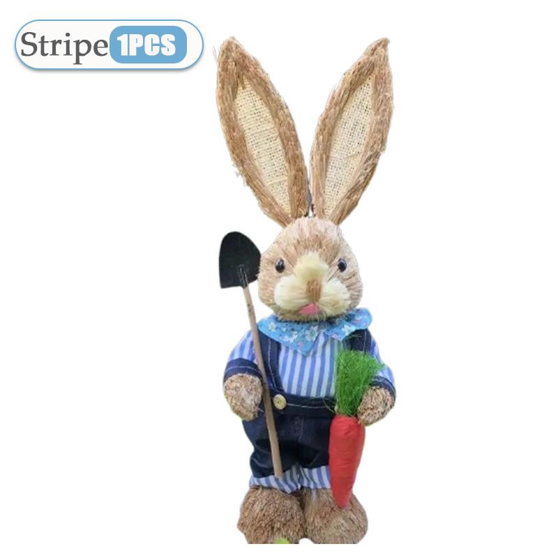 

2 шт. новые милые соломенные кролики украшения для пасхальной вечеринки домашний сад свадебные украшения фото реквизит поделки 35 см милый домашний декор