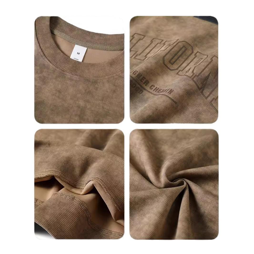 Осенний тяжелый ретро-свитер с принтом — фото 6